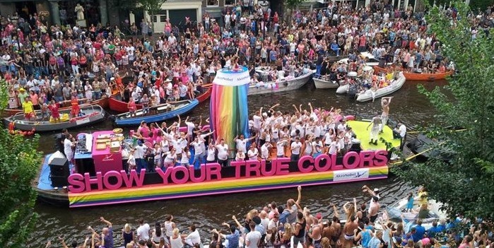 CanalPride der EuroPride 2016 in Amsterdam