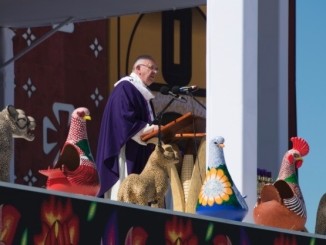 Papst Franziskus zelebrierte Heilige Messe mit den Indio-Völkern Südmexikos