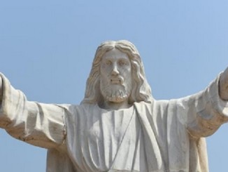 Die Christusstatue von Abajah in Nigeria