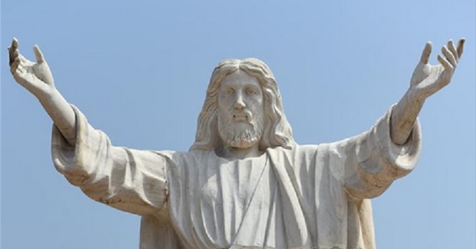 Die Christusstatue von Abajah in Nigeria
