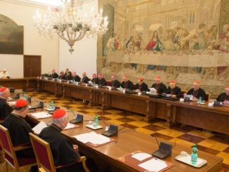 Die Dikasterienleiter der Römischen Kurie in gemeinsamer Versammlung mit Papst Franziskus