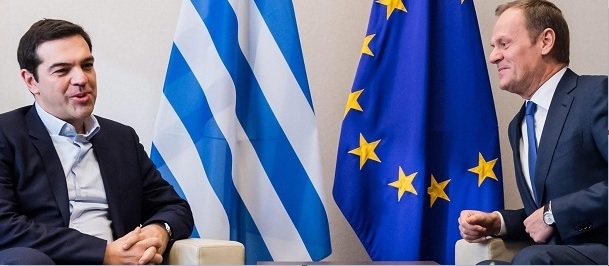 Donald Tusk (r.) und Alexis Tsipras sprachen in Athen über Migrantenfrage und Grenzsicherung