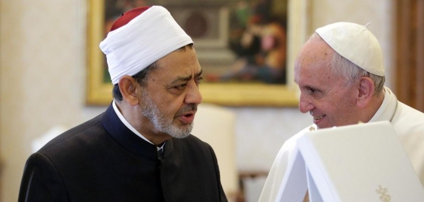 Großscheich Ahmad Mohammad al-Tayyeb bei Papst Franziskus im Vatikan