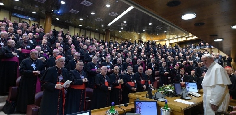 Franziskus am Pfingstmontag vor der Italienischen Bischofskonferenz