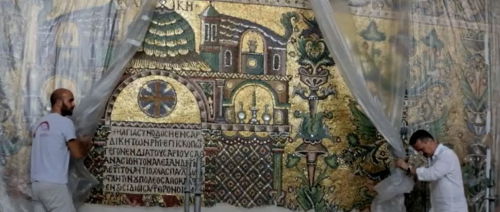Geburtskirche in Bethlehem: Siebter Engel der prachtvollen Mosaike entdeckt