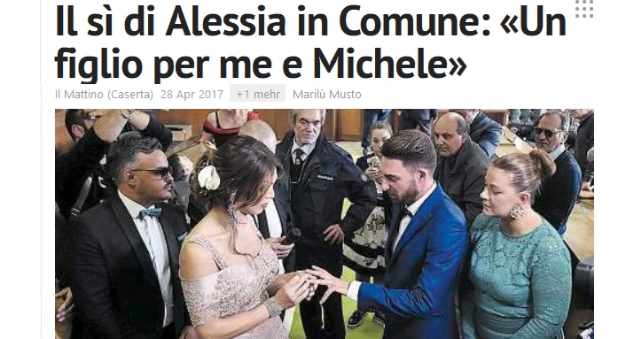 Die "falsche" Braut. Das "gefühlte" Geschlecht: Homo-Ehe in Italien. "Nun habe ich das Recht auf Adoption von Kindern."