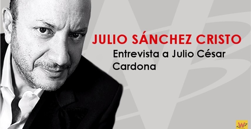 Der Journalist Julio Sanchez Cristo von W Radio führte das Interview mit Julio Cesar Cardena