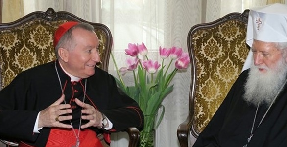 Kardinal Parolin und Patriarch Neofit