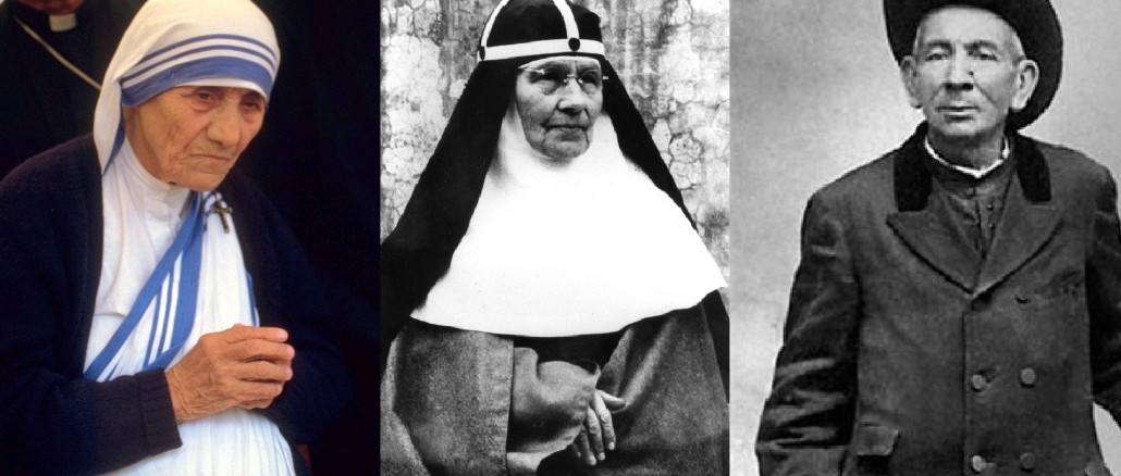 Neue Heilige: Mutter Teresa, Maria Elisabeth Hasselblad, Giuseppe Brochero
