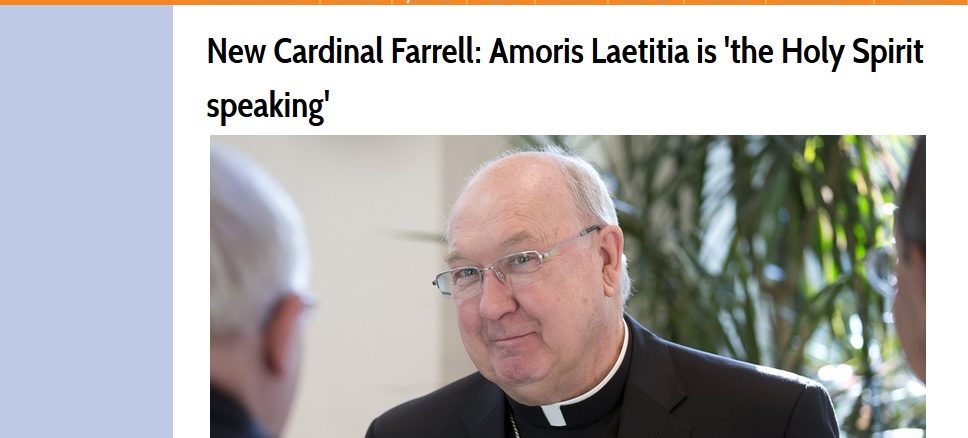Neokardinal Farrell zu "Amoris Laetitia": "Der Papst und der Heilige Geist haben gesprochen."