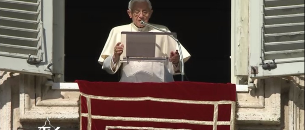 Papst Benedikt XVI. beim Angelus am 3. Februar 2013
