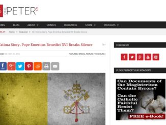 Hat Papst Benedikt XVI. sein Schweigen gebrochen?