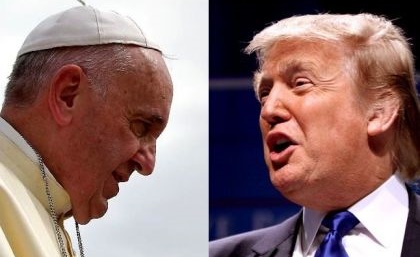 Papst Franziskus und Donald Trump