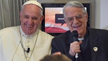 Papst Franziskus und Lombardi