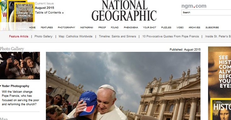 Papst im National Geographic
