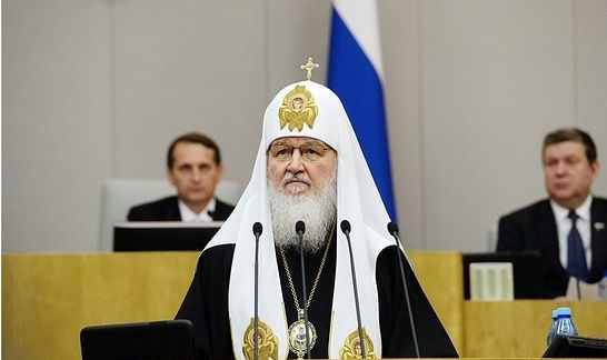 Patriarch Kyrill 2015 vor der Duma