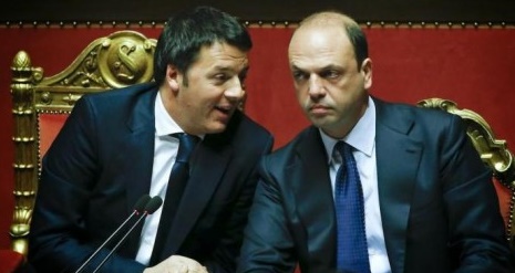 Matteo Renzi und Angelino Alfano
