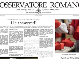Satire-Ausgabe Osservatore Romano in englischer Fassung