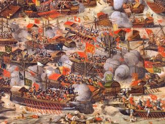 Seeschlacht von Lepanto am 7. Oktober 1571: Darstellung im Dom von Montagnana