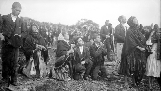 Das "Sonnenwunder" am 13. Oktober 1917 in Fatima.