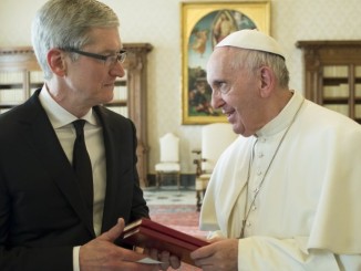 Tom Cook mit Papst Franziskus
