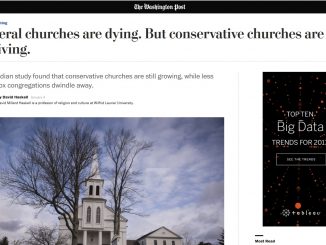 Washington Post: liberale protestantische Kirchen sterben ab, konservative gedeihen