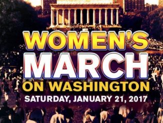 Werbung für den feministischen Protestmarsch "Women'March on Washington", zu dem unter anderem der Abtreibungskonzern Planned Parenthood am Tag nach der Angelobung von Donald Trump zum 45. Präsidenten der USA aufruft.