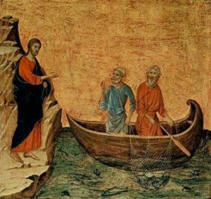 Jesus beruft Simon Petrus und Andreas