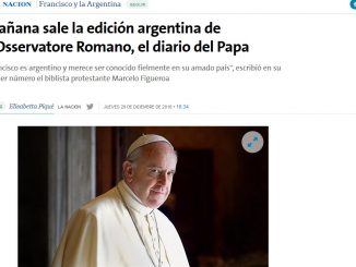 Am 30. Dezember 2016 ist die erste Nummer der Argentinischen Ausgabe des Osservatore Romano erschienen